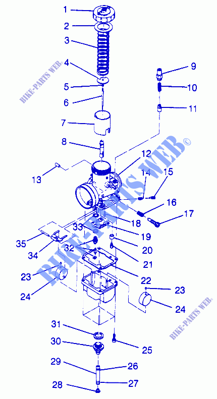 CARBURATEUR   E971776 (4937933793C011) pour Polaris XC de 1997