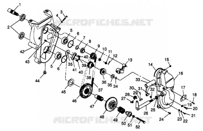 CARTER DE CHAINEE XLT TOURING 0973357 AND EUROPEAN XLT TOURING E973357 (4937723772B009) Polaris SNOWMOBILES autre 1997 TOURING  EURO XLT TOURING - E973357
