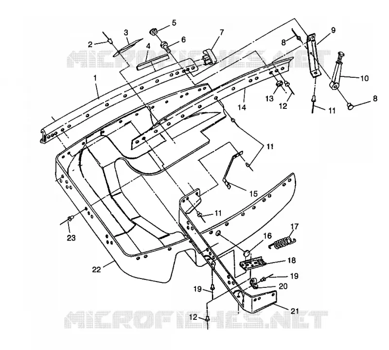 NOSEPAN ULTRA SP 0970678 (4938093809A007) Polaris SNOWMOBILES autre 1997 OTHERS  ULTRA SP - 0970678