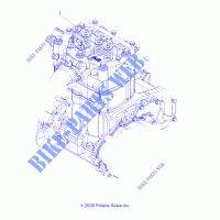 MOTEUR COMPLET   A12MH76FF (49ATVMOTEUR096X6) pour Polaris SPORTSMAN FOREST 800 de 2012