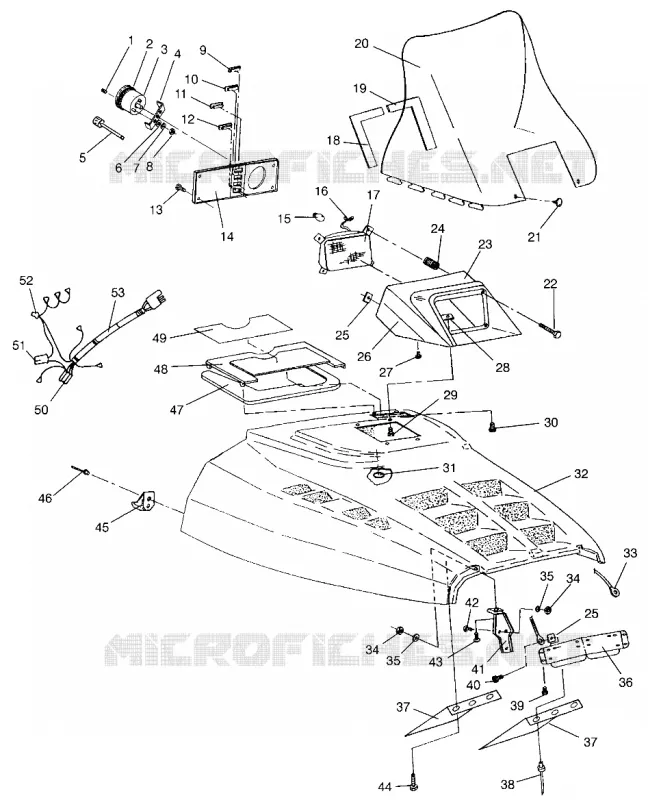 CAPOT TRAN SPORT 0960143 and EURO TRAN SPORT E960143 (4932273227A011) Polaris SNOWMOBILES autre 1996 OTHERS  EURO TRAN SPORT - E960143