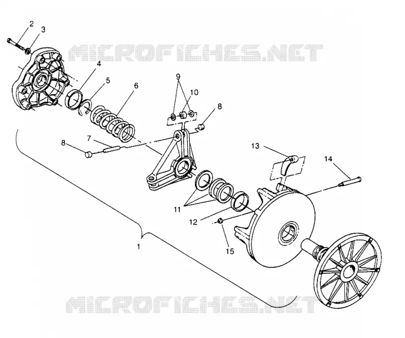 EMBRAYAGE DE TRANSMISSION TRAN SPORT 0960143 AND  EURO TRAN SPORT E960143 (4932273227B014) Polaris SNOWMOBILES autre 1996 OTHERS  EURO TRAN SPORT - E960143