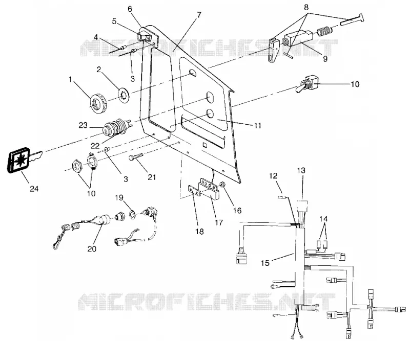 CONSOLE SPORT 0960443, SPORT TOURING 0960243 AND EUROPEAN SPORT TOURING E96 (4932223222B002) Polaris SNOWMOBILES autre 1996 OTHERS  SPORT - 0960443