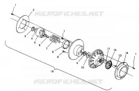 EMBRAYAGE DE TRANSMISSION ASSEMBLY STORM 0965782, STORM SKS 0965582,  EURO STORM E96578 (4931593159C009) pour Polaris STORM de 1996