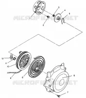 LANCEUR ASSEMBLY Storm 0965782, Storm SKS 0965582,  Euro Storm E9657 (4931593159D010) pour Polaris STORM de 1996