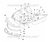 NOSEPAN   E965782 (4931593159A007) pour Polaris STORM de 1996
