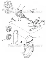 POMPE A EAU Storm 0965782, Storm SKS 0965582,  Euro Storm E965782, Euro Stor (4931593159D003) pour Polaris STORM de 1996
