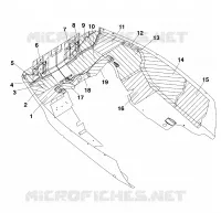 PROTECTION ANTI CHALEUR CARROSSERIE AVANT   E965782 (4931593159A009) pour Polaris STORM de 1996