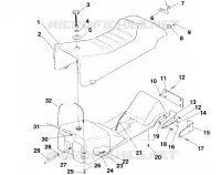 SIEGE ET RESERVOIR   E965782 (4931593159a006) pour Polaris STORM de 1996