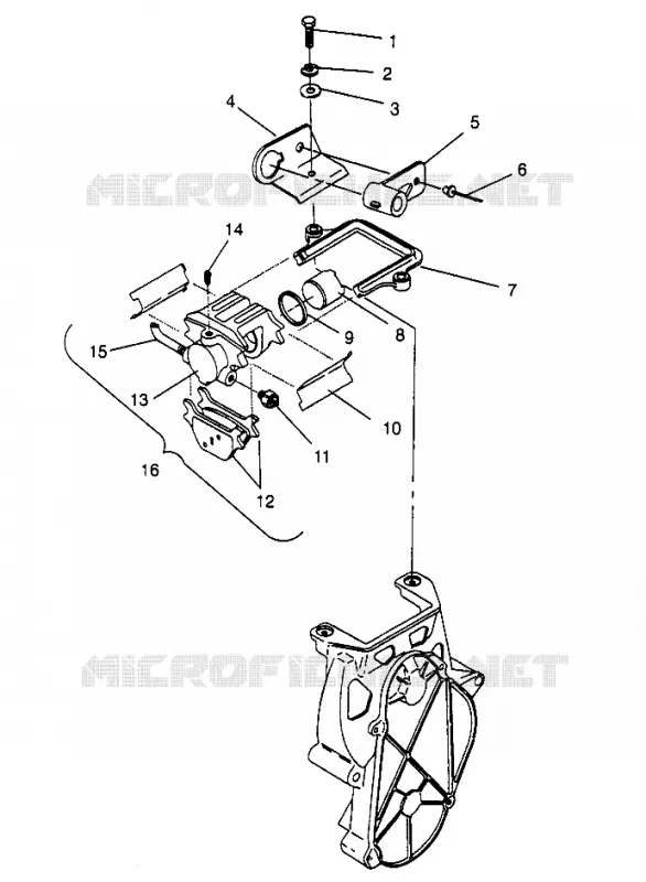 FREIN XLT 0966756 (4933823382B007) Polaris SNOWMOBILES autre 1996 OTHERS  XLT - 0966756