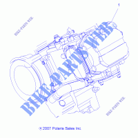 MOTEUR COMPLET   A12DH50AX/AZ (49ATVMOTEUR08SP500) pour Polaris SPORTSMAN TOURING 500 HO de 2012