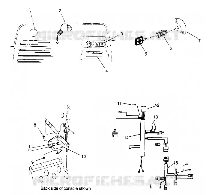 ALLUMAGE ET FAISCEAU ELECTRIQUE  500 EFI 0952774, EFI SKS 0952574,   EFI SKS PT 0 (4929052905B007) Polaris SNOWMOBILES 500 1995 OTHERS  500 EFI - 0952774