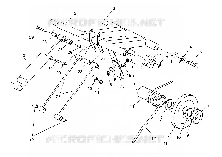 BRAS DE SUSPENSION ARRIERE STORM 0950782, STORM SKS 0950582,  EURO STORM E950 (4929012901B014) Polaris SNOWMOBILES autre 1995 STORM  STORM SKS - 0950582