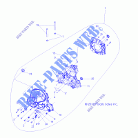 SYSTÈME DE TRANSMISSION, PONT PRINCIPAL   A12TN55AA/AZ (49ATVPONT1332847) pour Polaris SPORTSMAN X2 550 de 2012