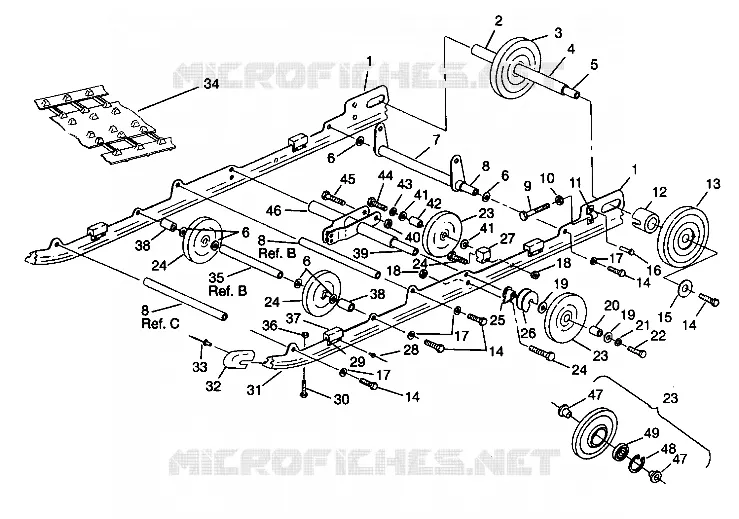 SUSPENSION CLASSIC TOURING 0942875 (4924962496025A) Polaris SNOWMOBILES autre 1994 OTHERS  CLASSIC - 0942865