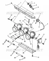 ACCELERATEUR RXL TOURING E940869 (49274327430042) pour Polaris TOURING de 1994