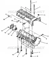 CARTERS MOTEUR ASSEMBLY RXL TOURING E940869 (49274327430034) pour Polaris TOURING de 1994