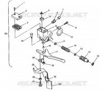 MAITRE CYLINDRE RXL TOURING E940869 (49274327430016) pour Polaris TOURING de 1994