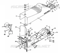 SIEGE ET RESERVOIR RXL TOURING E940869 (49274327430003) pour Polaris TOURING de 1994