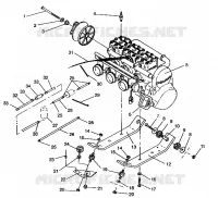 SUPPORT MOTEUR RXL TOURING E940869 (49274327430027) pour Polaris TOURING de 1994