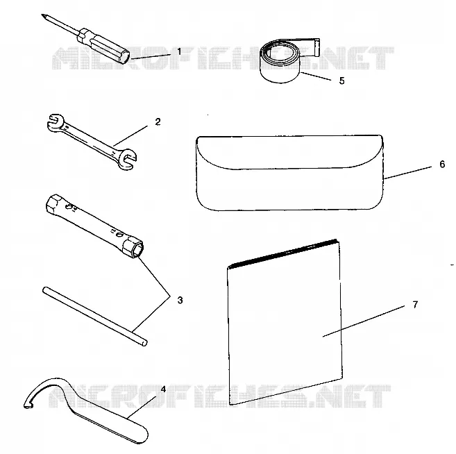 OUTILS Storm 0940782 and Storm SKS 0940582 (4925032503028A) Polaris SNOWMOBILES autre 1994 STORM  STORM SKS - 0940582