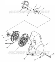 LANCEUR ASSEMBLY WIDETRAK LX 0942064 (49250425040038) pour Polaris WIDETRAK de 1994