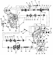 PONT WIDETRAK LX 0942064 (49250425040017) pour Polaris WIDETRAK de 1994