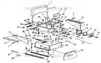 PORTE BAGAGES ET DOSSERET ASSEMBLY WIDETRAK LX 0942064 (49250425040010) pour Polaris WIDETRAK de 1994