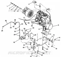 SUPPORT MOTEUR WIDETRAK LX 0942064 (49250425040025) pour Polaris WIDETRAK de 1994