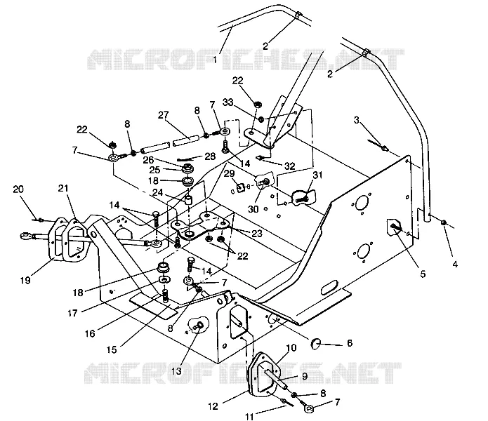DIRECTION WIDETRAK LX 0942064 (49250425040014) Polaris SNOWMOBILES autre 1994 WIDETRAK  WIDE TRAK LX - 0942064