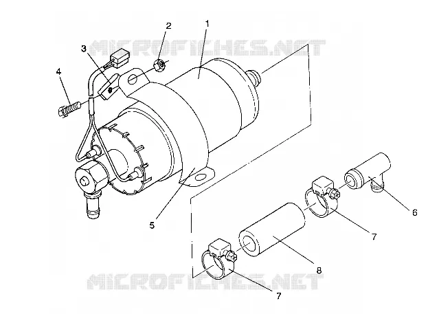POMPE A CARBURANT 500 EFI/0930674 and  500 EFI SKS/0930574 (4922962296034A) Polaris SNOWMOBILES 500 1993 OTHERS  EURO 500 EFI - E930674