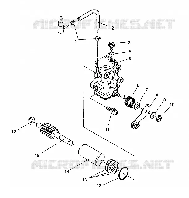 POMPE A HUILE STARLITE GT / 0933127 (4923232323035A) Polaris SNOWMOBILES autre 1993 OTHERS  EURO LITE - E933433