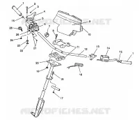 DIRECTION   GUIDON ASSEMBLY Storm/0932770 and Storm SKS/0932570 (4923032303014A) pour Polaris STORM de 1993