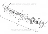 EMBRAYAGE DE TRANSMISSION ASSEMBLY STORM/0932770 AND STORM SKS/0932570 (4923032303024A) pour Polaris STORM de 1993