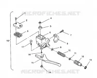 MAITRE CYLINDRE Storm/0932770 and Storm SKS/0932570 (4923032303010A) pour Polaris STORM de 1993