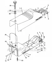 SIEGE ET RESERVOIR Storm/0932770 and Storm SKS/0932570 (4923032303002A) pour Polaris STORM de 1993
