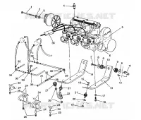 SUPPORT MOTEUR Storm/0930782 and Storm SKS/0930582 (4923032303025A) pour Polaris STORM de 1993