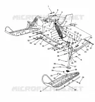 SUSPENSION AVANT AND SKI STORM/0932770 AND STORM SKS/0932570 (4923032303011A) pour Polaris STORM de 1993