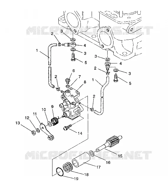 POMPE A HUILE WIDETRAK / 0932064 (4922982298036A) Polaris SNOWMOBILES autre 1993 WIDETRAK  WIDE TRAK - 0932064