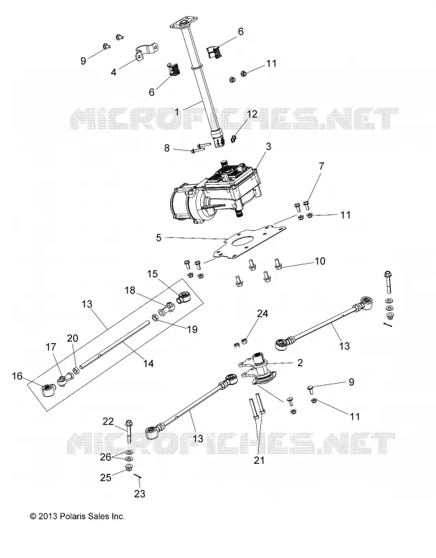 DIRECTION ASSISTEE EPS - A18S6E57B1  Polaris SPORTSMAN 570 2018 SPORTSMAN 6X6 570 BIG BOSS EPS  570 SPORTSMAN 6X6