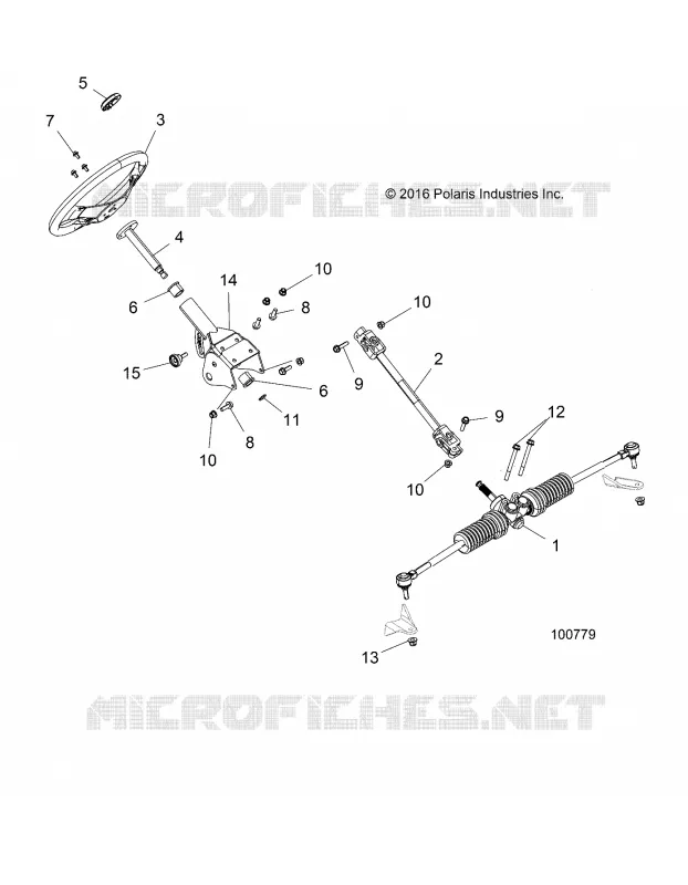 DIRECTION - A18HAA15N7 (100779) Polaris ACE 150 2018 ACE 150 MD  ACE 150 MD