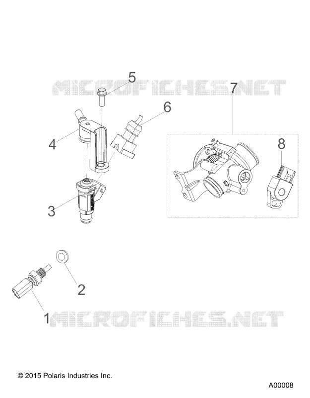 ENGINE, INJECTION - A18YAF11B5/N5 (A00008) Polaris SPORTSMAN 110 2018 SPORTSMAN 110 EFI  SPORTSMAN 110