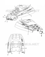 CAPOT   EMBLEMES RXL/RXL SKS (4921322132009A) pour Polaris OTHERS de 1992