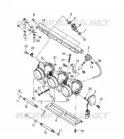 CORPS DE PAPILON   RXL/RXL SKS (4921322132045A) pour Polaris OTHERS de 1992