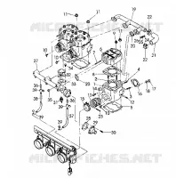 CYLINDRE ET COLLECTEUR RXL/RXL SKS (4921322132038A) pour Polaris OTHERS de 1992