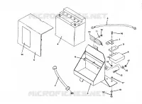 SUPPORT BATTERIE ASSEMBLY RXL/RXL SKS (4921322132014A) pour Polaris OTHERS de 1992