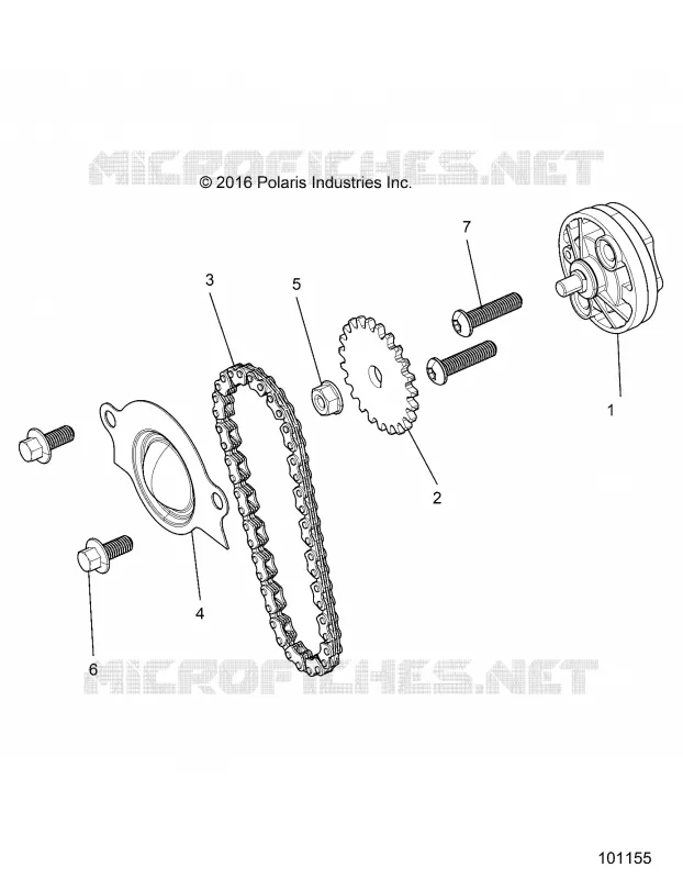 POMPE A HUILE - A17HAA15N7 (101155) Polaris ACE 150 2017 ACE 150 MD   ACE 150 MD