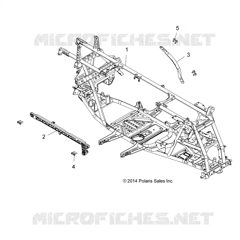 CHASSIS, CHASSIS - A17SVA85A2 (49ATVFRAME15SCRM1) Polaris SCRAMBLER 850 2017 SCRAMBLER 850  SCRAMBLER 850