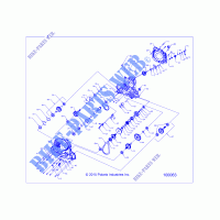 SYSTÈME DE TRANSMISSION, MAIN GEARCASE   A17SVE95AM (100063) pour Polaris SCRAMBLER XP 1000 de 2017