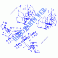 CHASSIS, A ARM AND FOOTREST   A17YAF11A5/N5 (A00049) pour Polaris SPORTSMAN 110 de 2017